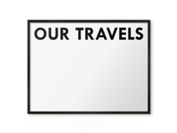Magnetic Board Our Travels For The Living Room Espelharte (80x60 Cm)