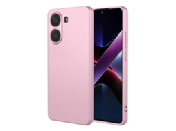 Capa Protetora Tkdaddy Para Xiaomi Poco X7 Pro 5g / Redmi Turbo 4 5g, Tpu Macio, À Prova De Choque, Rosa