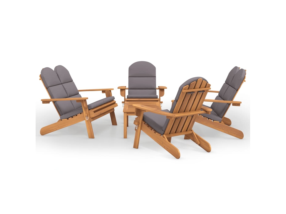 Garden Lounge Set, Garden Lounge Sets Vidaxl Marrom Madeira De Acácia (n/a)
