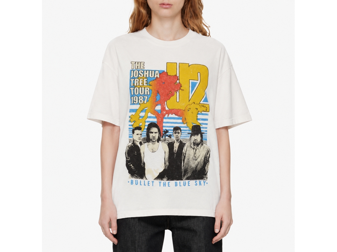 U2 Bullet The Blue Sky T-shirt White Unisex Adults Size:xl