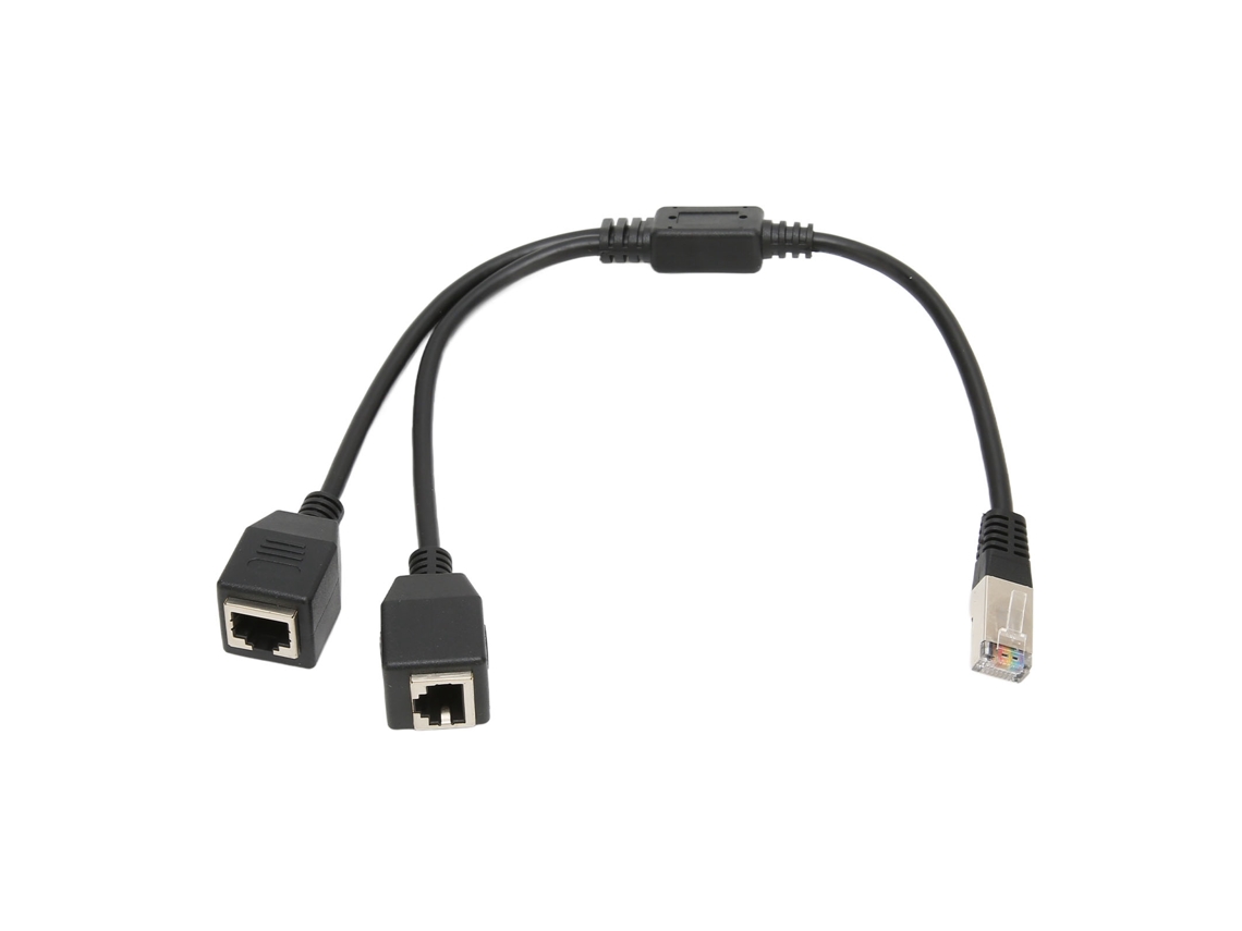 Aetheria cabo Divisor Ethernet Rj45 Cat5 1 Macho para 2 Fêmeas Transmissão Estável