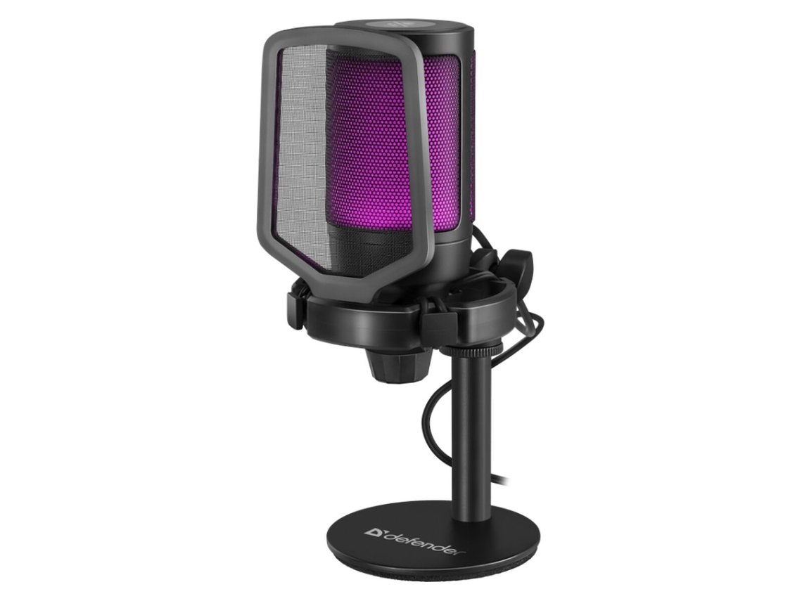 Microfone DEFENDER Impulse Gmc 600 Rgb Preto
