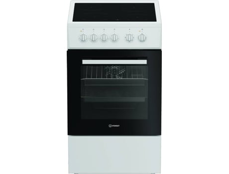 Fogão INDESIT I5V8PMW (55 L - Vitrocerâmica - Branco)