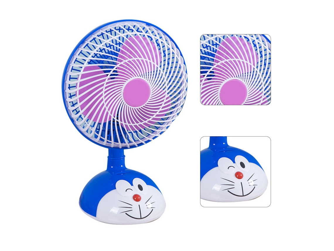 Ventilador Elétrico Mesa Pequeno Cabeça Móvel Tipo 2