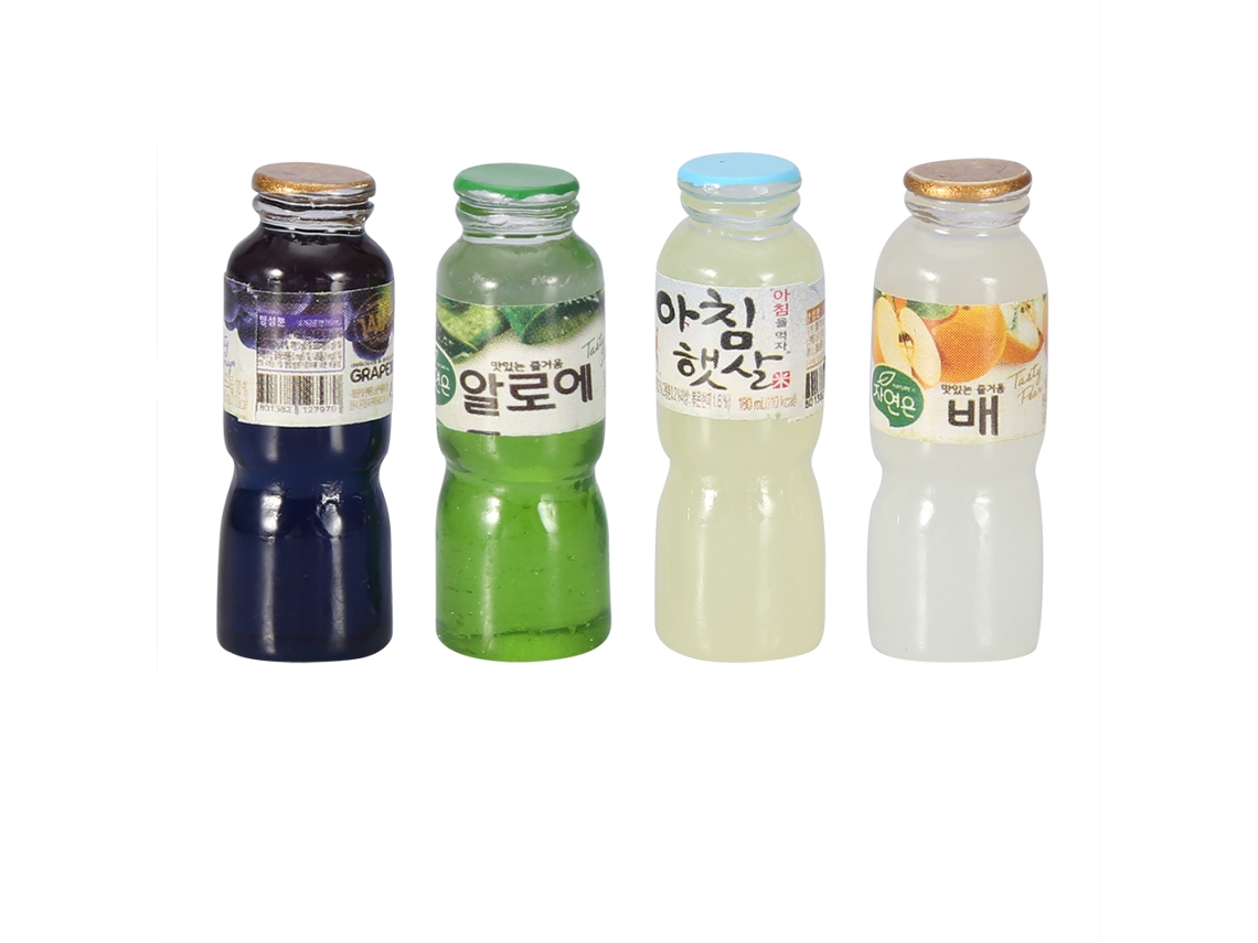 Garrafas De Suco Miniatura Decorativas Para Cozinha E Bar