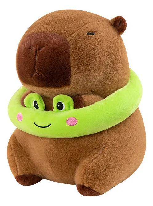 Ga Boia De Natação Capibala Brinquedo De Pelúcia 25cm Presente Para Bonecavayotoy