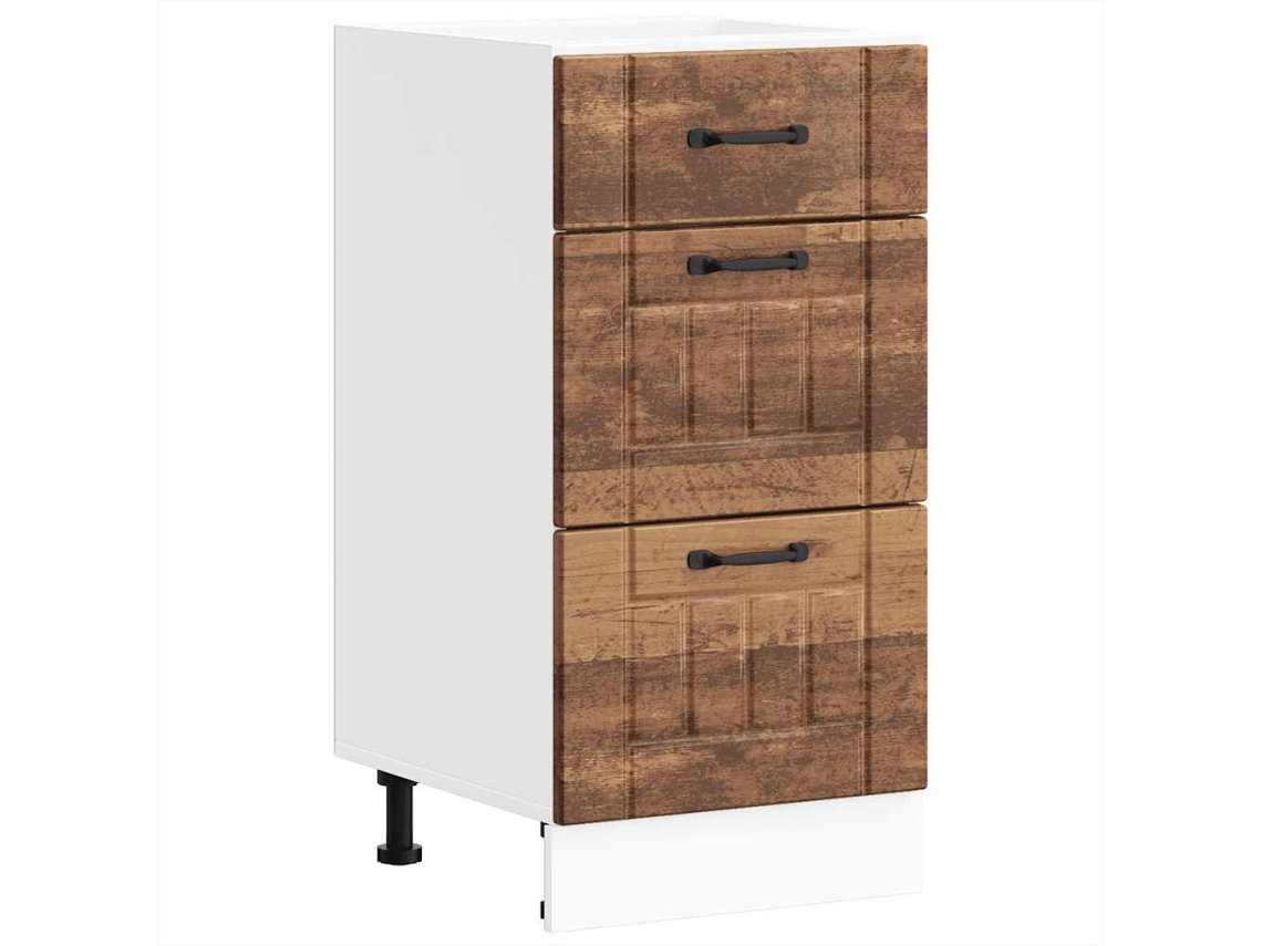 Kitchen Base Cabinet, Kitchen Base Cabinets Vidaxl Marrom Madeira Processada (n/a)