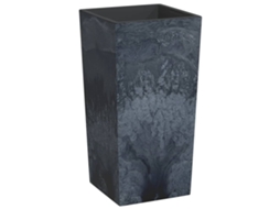Conjunto 1 Vaso Vidaxl Antracite Polipropileno (32.5 X 32.5 X 61 Cm)