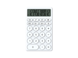 Calculadora De Desenho Animado Portátil Pequena Multifuncional Com Tela Grande Para Escritório, Escola E Casa Branca