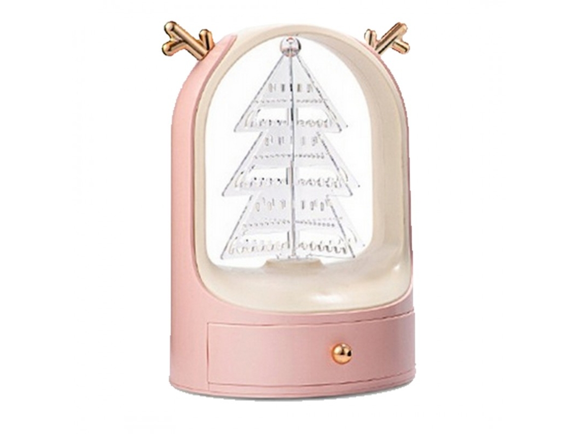 Suporte de Jóias Plástico Rosa/ Dourado AOZORZ