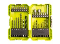 Conjunto de Brocas e Bits RYOBI Rak32Ddmix 32 Peças Hex Pz Ph