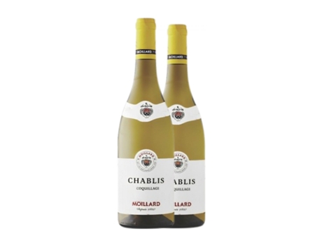 Vinho branco MOILLARD GRIVOT Coquillage Chablis Crianza (0.75 L - 2 Unidades)