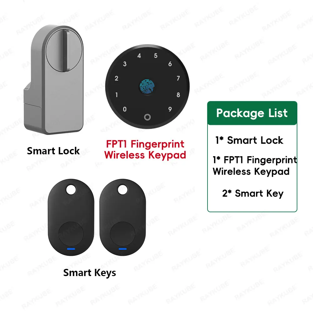 (kit 1) Kit De Fechadura Inteligente Tuya, Compatível Com Alexa E Google Assistant.
