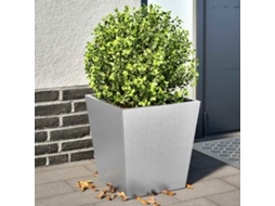 Vidaxl Vaso/floreira De Jardim 2 Pcs 40x40x40 Cm Aço Galvanizado