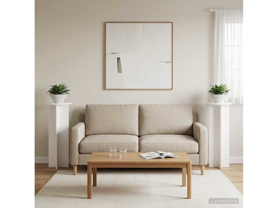 Vidaxl Suporte Para Plantas 2 Unid. Branco Ø40 X 100 Cm