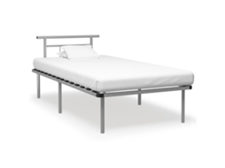 Vidaxl Estrutura De Cama 100x200 Cm Metal Cinzento