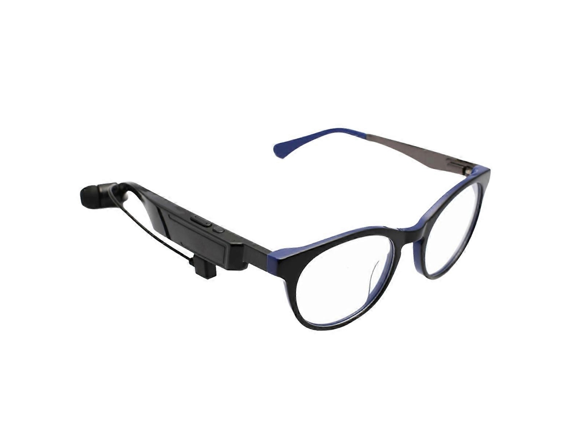 Óculos de grau inteligentes com Bluetooth UV400, áudio estéreo semi-fio, óculos de sol com fones de ouvido para música, unissex, azul.