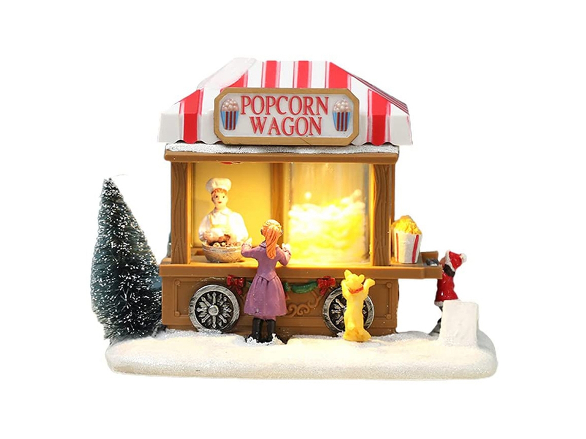 Casas De Natal Com Luzes De Led E Decoração Luminosa