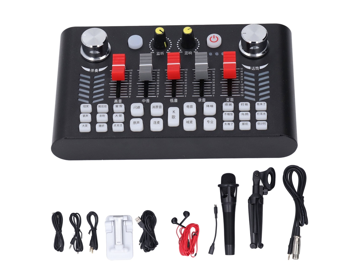 Kit de Placa de Som com Redução de Ruído, Podcast, Stream, LAXISCREED