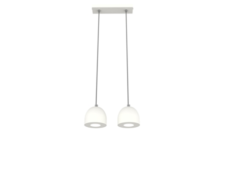 LUMICOM | Campanella Lampara De Techo Lineal X2 Monocromático Opaco