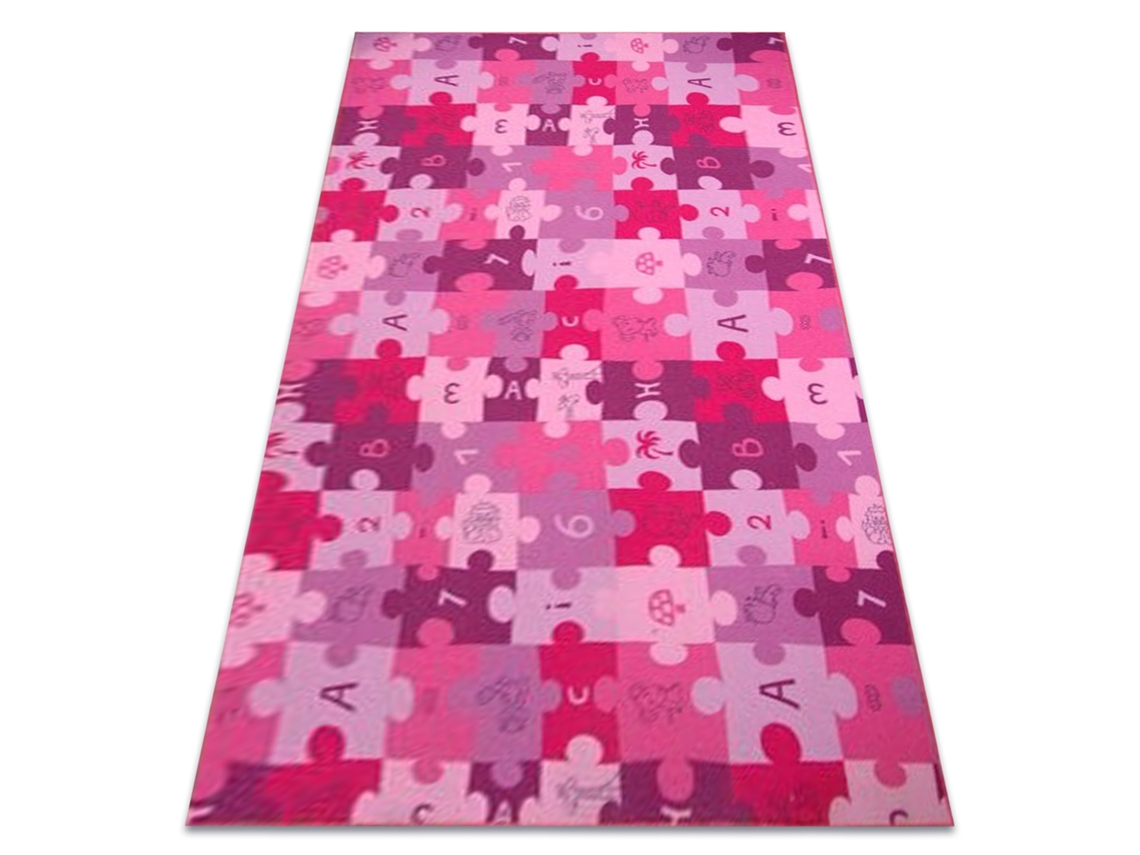 Tapete Infantil Puzzle Roxo (150 x 150 cm)