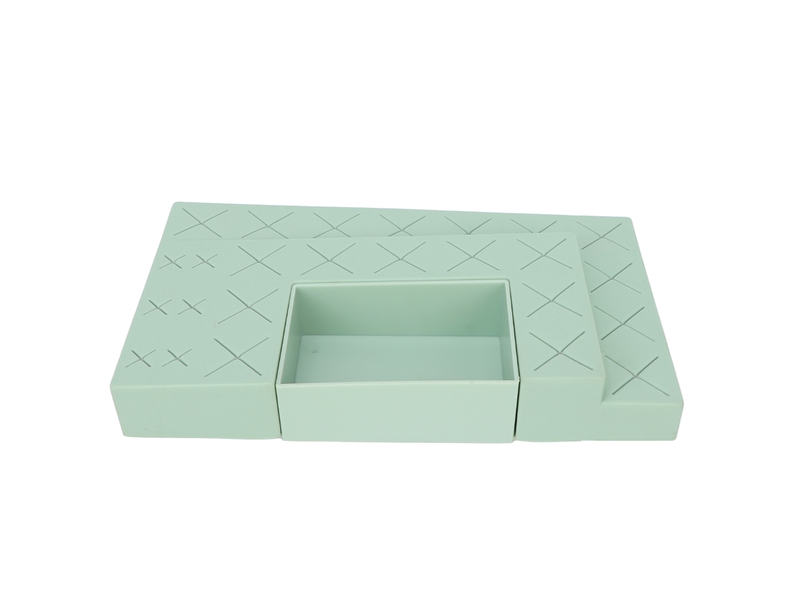 Organizador Silicone Verde Para Lápis De Batom E Pincéis De Maquiagem