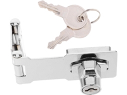 Conjunto Com 2 Fechaduras Chave Para Armários E Closets, Em Aço