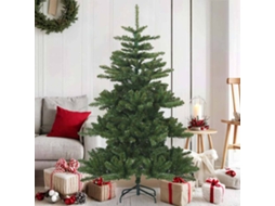 Vidaxl Árvore De Natal Articulada Artificial Verde 150 Cm Pvc, Aço