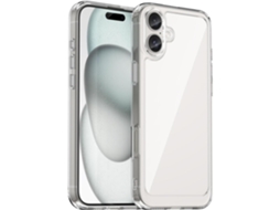 Capa Para Apple Iphone 16 Plus (5g), Capa Transparente De Silicone Tpu Gel Gtr Protetor De Tela De Vidro Temperado, Movilearvayotoy