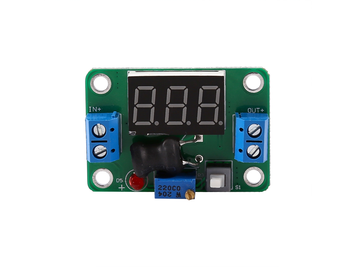 Laxiscreed Módulo Fonte De Alimentação Dc-dc Synchronous Step-down Com Display De Tensão