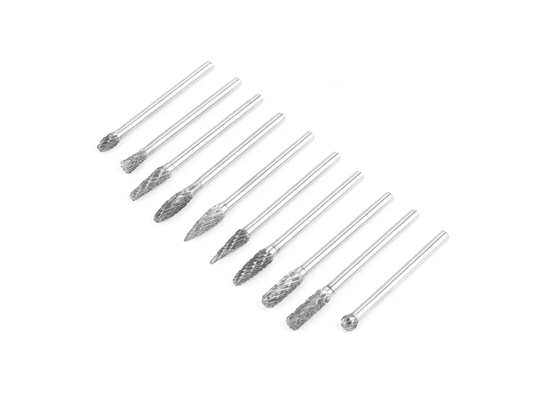 Laxiscreed Conjunto De 10m De Limas Rotativas De Carboneto Para Metal E Escultura