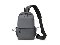 Bolsa Transversal Cinza-escura, Estilo Casual, Versátil E Elegante, Com Grande Capacidade.