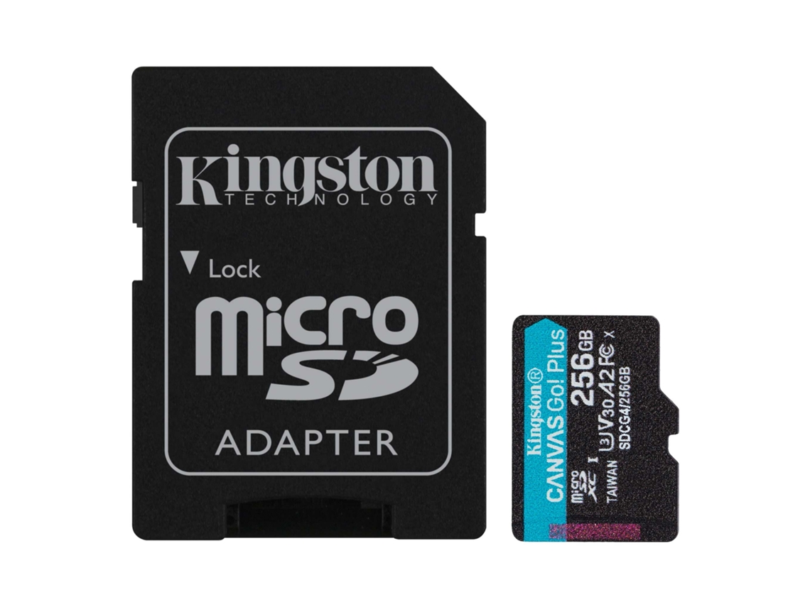 Cartão de memória Kingston SDCG4/256GB Micro SD com adaptador (256 GB)