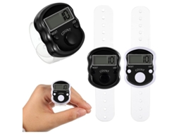 Contador Digital De Dedo Electrónico 5 Dígitos Rosario Led Reseteable Para Deportes Y Actividades