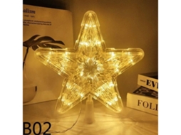 Bola De Natal Com Luzes Led, 1 Peça, 1-18-24 Cm, Pingente Em Forma De Estrela, Decoração Para Casa, Presença De Luz, Baixo Consumo, Moder...