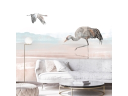 Papel de Parede ARTGEIST Cranes Over the Water (147x105)