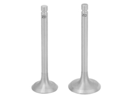 Conjunto de 2 válvulas de admissão e escape em aço liga para motor diesel 186f de motocultivador.