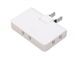 Laxiscreed Adaptador De Tomada Rotativo De Duas Pás Para Uso Interior E Expansor De Parede