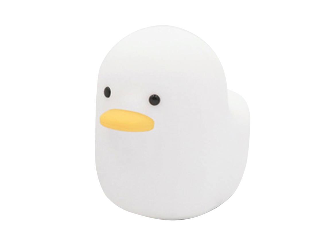 Luz Noturna Pato Fofo Recarregável com Temporizador e Dimmer, Silicone para Quarto de Bebê