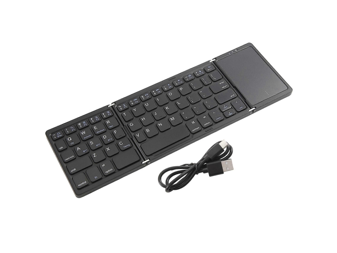 Teclado Bluetooth Dobrável para Viagens, Teclado Portátil Sem Fio Triplo com Touchpad para Jogos Portáteis Rog Ally. TAISHENGDA