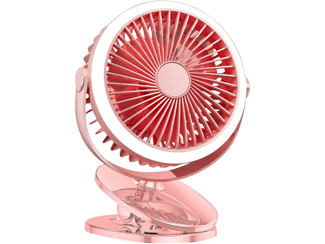 Ventilador De Clipe Recarregável Usb Led Para Barraca