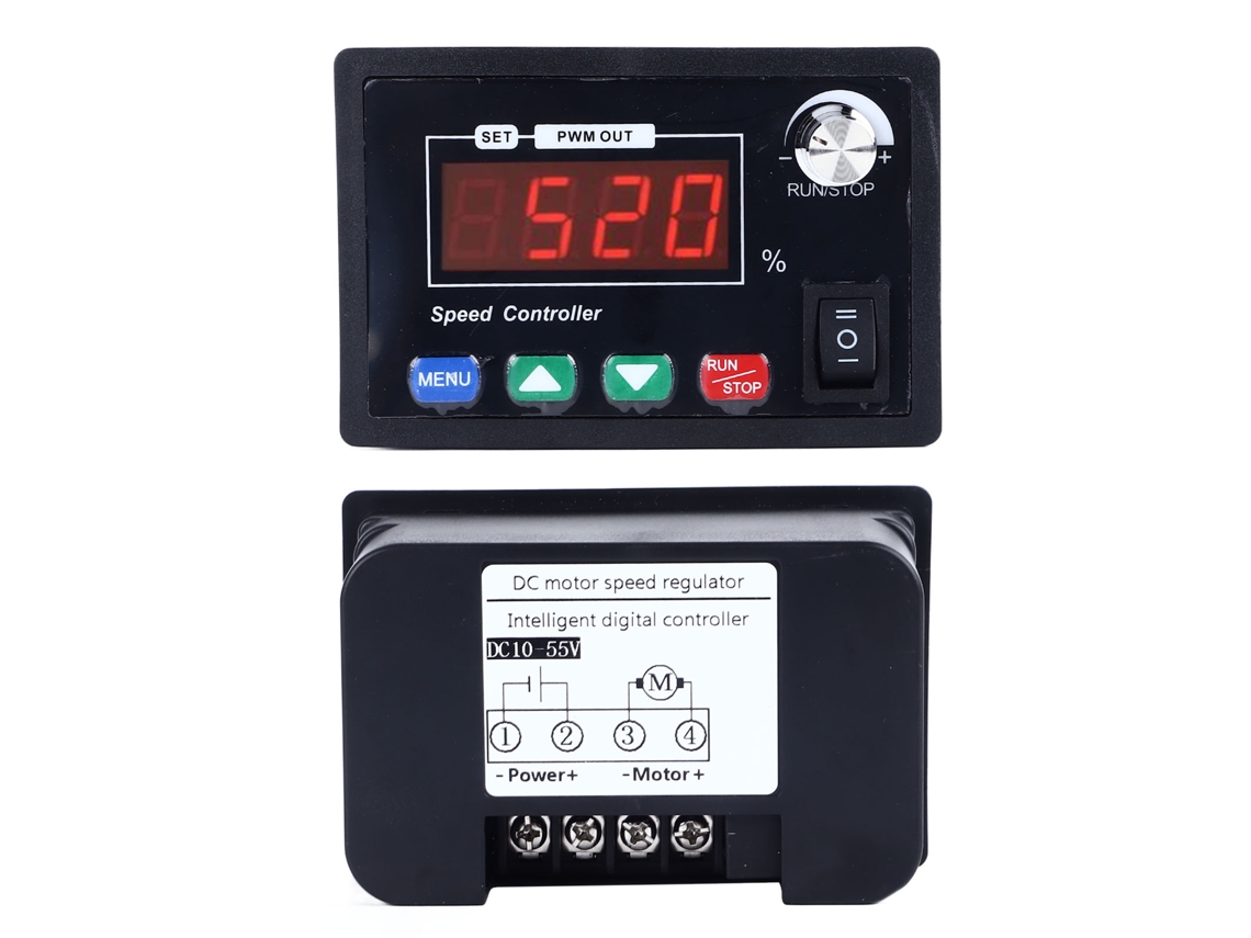 Controlador De Velocidade Laxiscreed Para Motor Dc Com Visor Digital, Reversível, Avanço E Recuo
