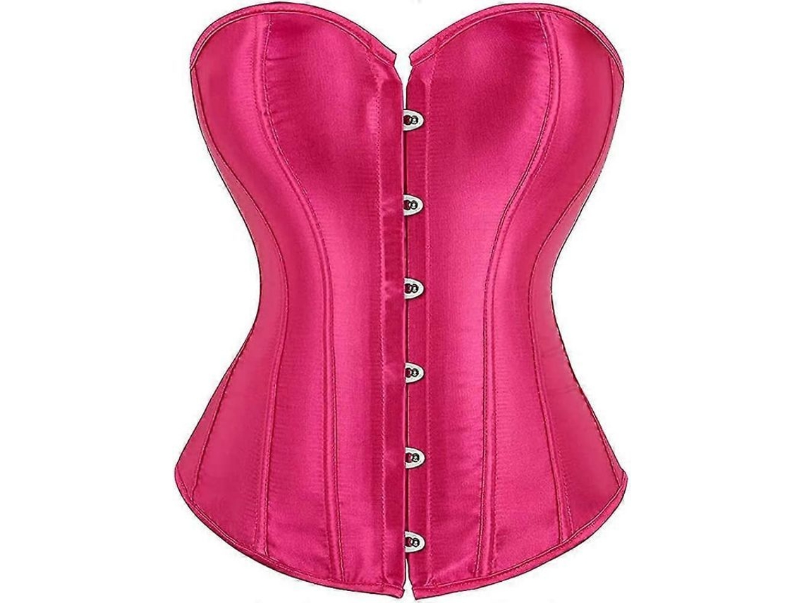 2026 corset Overbust Plus Size Gótico Seda com Laces e Ossos Shapewear Feminino