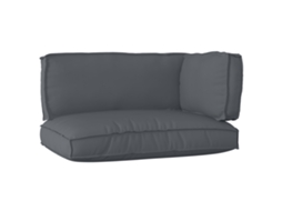 Conjunto 3 Almofadas Para Exterior Vidaxl Antracite Oxford (120 X 80 X 52 Cm)
