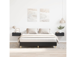 Vidaxl Estrutura De Cama Sem Colchão 140x200 Cm Preto