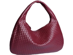 Bolsa Tote Feminina de Tecido, Ombro, Couro Vegano, Trabalho Artesanal, Estilo Hobo AQUAFORGE