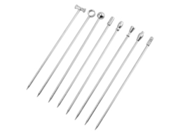 Conjunto De 16 Palitos De Coquetel, Palitos Para Azeitonas E Martini Em Aço Inoxidável Para Churrasco E Frutas