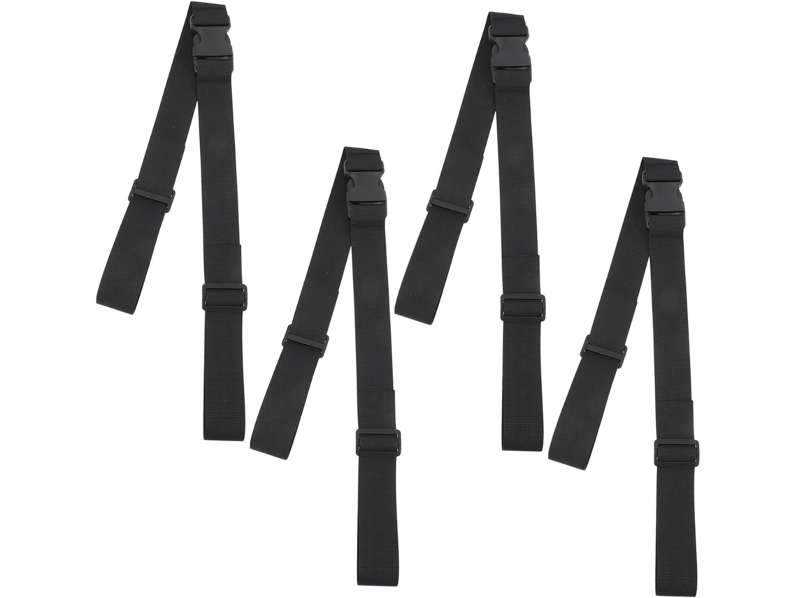 Conjunto de 4 Cadeiras de Jantar Infantis, Cadeiras Altas, Poliéster, Pretas CHABERLU