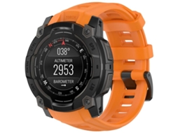 Bracelete para Garmin Instinct 3 AMOLED/Solar silicone com liberação rápida laranja oficial XIAOMOYU (50mm)