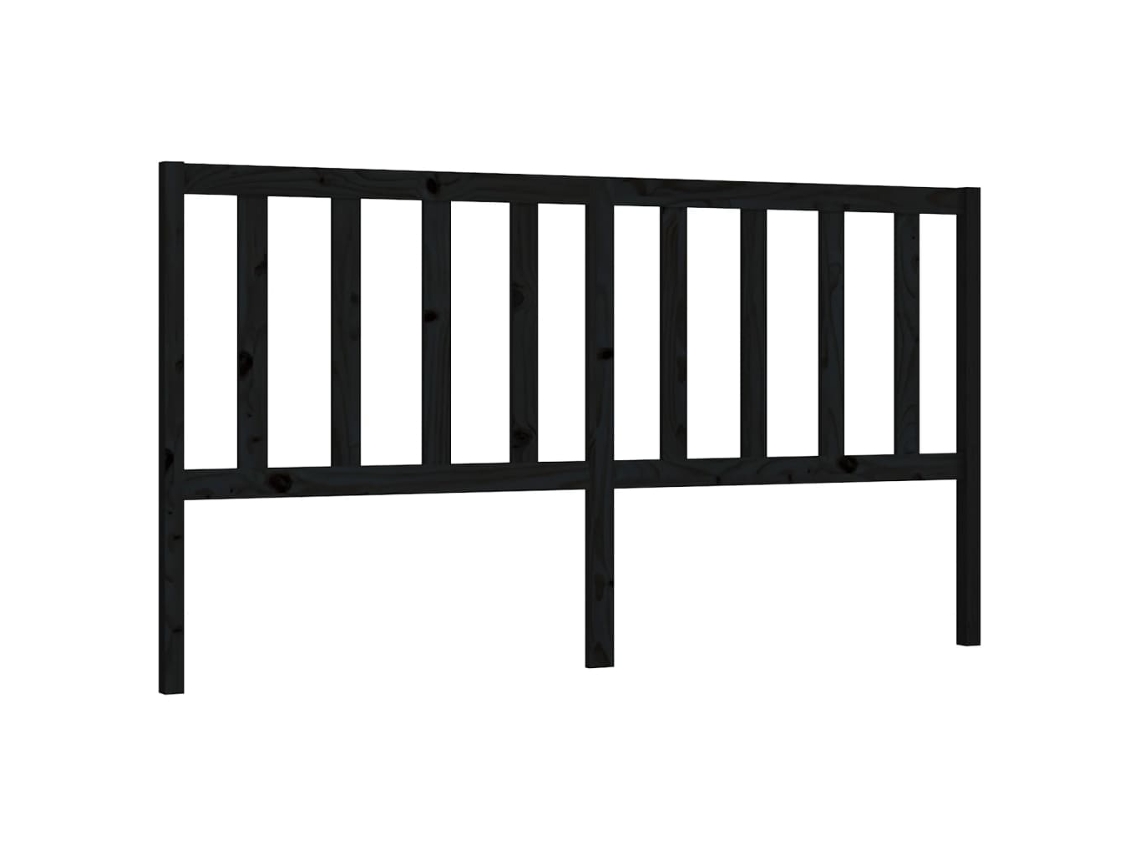 Bed Headboard, Bed Headboards Vidaxl Preto Madeira De Pinho (186 X 100 Cm)